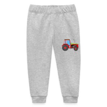 Red Tractor - Baby Organic Sweatpants by Stanley/Stella - heather grey - Front