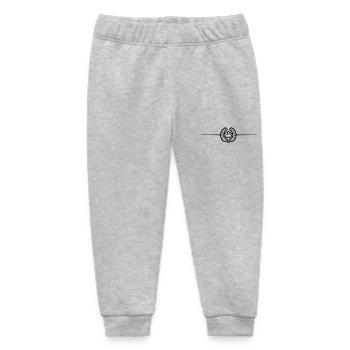 Krone Kranz Linie - Baby Organic Jogginghose Baby Tumbler von Stanley/Stella - Grau meliert - Vorne