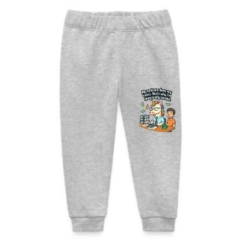 0009 unicorn taxes - Baby Organic Jogginghose Baby Tumbler von Stanley/Stella - Grau meliert - Vorne