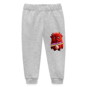 Monster 13 - Baby Organic Jogginghose Baby Tumbler von Stanley/Stella - Grau meliert - Vorne