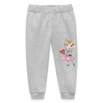 Little Princess - Baby Organic Sweatpants by Stanley/Stella - heather grey - Front