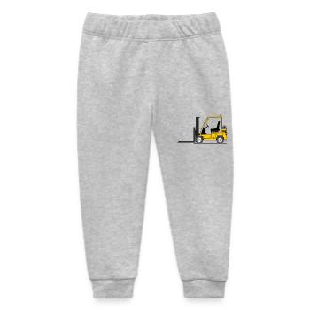 Stapler Gabelstabler Gelb - Baby Organic Jogginghose Baby Tumbler von Stanley/Stella - Grau meliert - Vorne