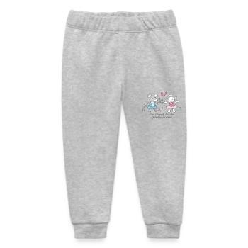 Birthday Mouse - Baby Organic Sweatpants by Stanley/Stella - heather grey - Front
