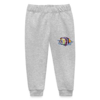 Poisson - Pantalon de jogging bébé bio Stanley/Stella - gris chiné - Devant