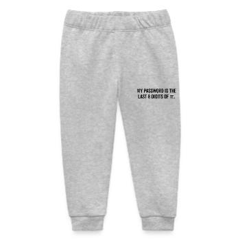 Mein Passwort sind die letzten 8 Ziffern von Pi - Baby Organic Jogginghose Baby Tumbler von Stanley/Stella - Grau meliert - Vorne