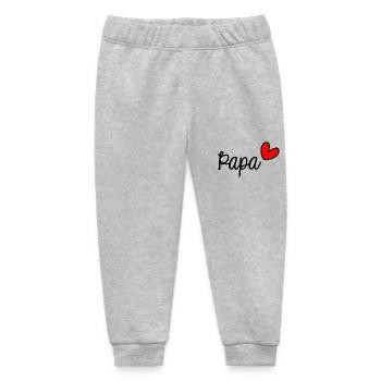 Papa. VATERTAG. HAPPY DADDY'S DAY. ALLES GUTE ZUM GEBURTSTAG! - Baby Organic Jogginghose Baby Tumbler von Stanley/Stella - Grau meliert - Vorne