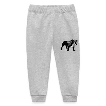 Bulldog - Pet Sticker - Baby Organic Jogginghose Baby Tumbler von Stanley/Stella - Grau meliert - Vorne