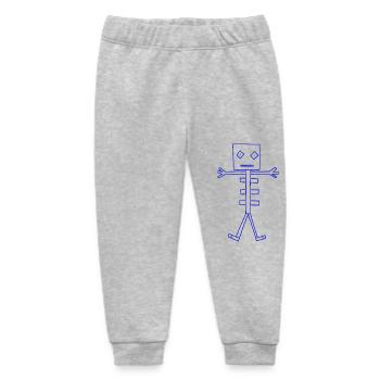 Skelett-Roboter - Baby Organic Jogginghose Baby Tumbler von Stanley/Stella - Grau meliert - Vorne