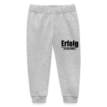 Erfolg ist harte Arbeit - Baby Organic Jogginghose Baby Tumbler von Stanley/Stella - Grau meliert - Vorne