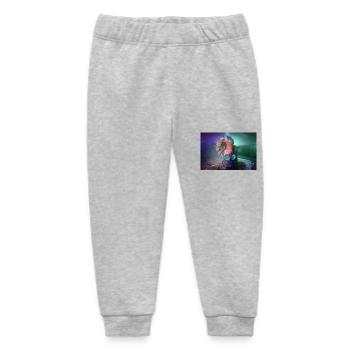 Dinoworld 104 - Baby Organic Jogginghose Baby Tumbler von Stanley/Stella - Grau meliert - Vorne