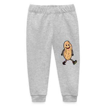Erdnuss Erdnüsse Nuss Nüsse Speise Kind nett - Baby Organic Jogginghose Baby Tumbler von Stanley/Stella - Grau meliert - Vorne