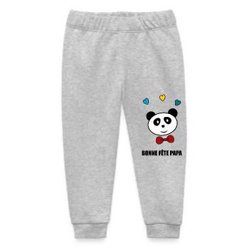 - GUTE PARTY, DAD. - DAD. VATERTAG. Frohe Party - Baby Organic Jogginghose Baby Tumbler von Stanley/Stella - Grau meliert - Vorne
