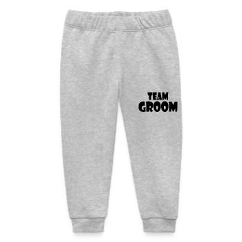 Team groom - Baby Organic Jogginghose Baby Tumbler von Stanley/Stella - Grau meliert - Vorne