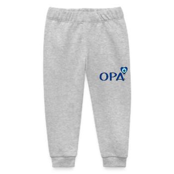 Opa mit Nazar Luftballon - Baby Organic Jogginghose Baby Tumbler von Stanley/Stella - Grau meliert - Vorne