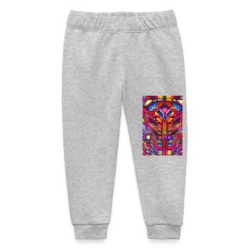 Formen und Muster - Baby Organic Jogginghose Baby Tumbler von Stanley/Stella - Grau meliert - Vorne