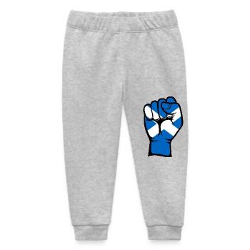 Drapeau de l’Ecosse poing main utilisé symbole - Pantalon de jogging bébé bio Stanley/Stella - gris chiné - Devant