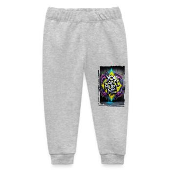 You Can't Hurt Me - Baby Organic Sweatpants by Stanley/Stella - heather grey - Front