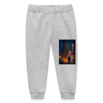Only in the city - Baby Organic Sweatpants by Stanley/Stella - heather grey - Front
