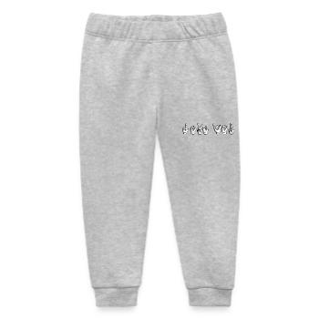 Sign Language Love You - Baby Organic Sweatpants by Stanley/Stella - heather grey - Front