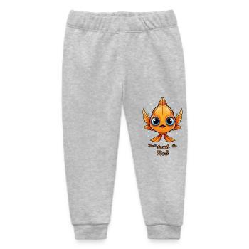 Süßer Fisch - Baby Organic Jogginghose Baby Tumbler von Stanley/Stella - Grau meliert - Vorne