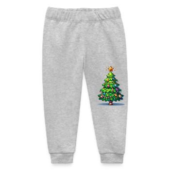 Fir tree - Baby Organic Sweatpants by Stanley/Stella - heather grey - Front