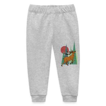 Hirsch - Baby Organic Jogginghose Baby Tumbler von Stanley/Stella - Grau meliert - Vorne