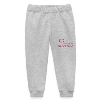 My Dog Is My Valentine - Baby Organic Sweatpants by Stanley/Stella - heather grey - Front