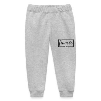 Verlobte Est. 2023 Verlobung Braut Dusche Hochzeit - Baby Organic Jogginghose Baby Tumbler von Stanley/Stella - Grau meliert - Vorne