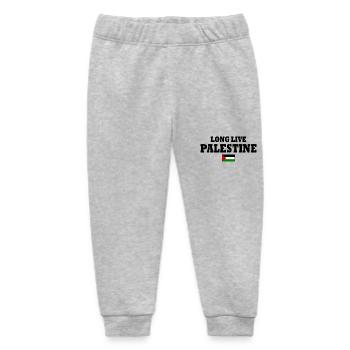 Long live palestine - Baby Organic Sweatpants by Stanley/Stella - heather grey - Front