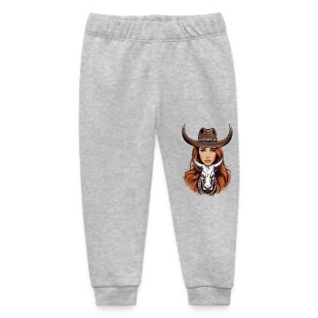 Texas Girl - Baby Organic Sweatpants by Stanley/Stella - heather grey - Front