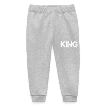 King - Baby Organic Sweatpants by Stanley/Stella - heather grey - Front