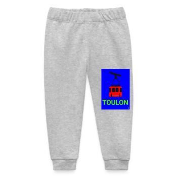 Toulon cable car - Baby Organic Sweatpants by Stanley/Stella - heather grey - Front