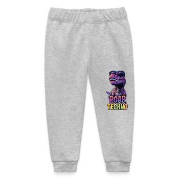 T-Rex - Roar TECHNO - Baby Organic Jogginghose Baby Tumbler von Stanley/Stella - Grau meliert - Vorne