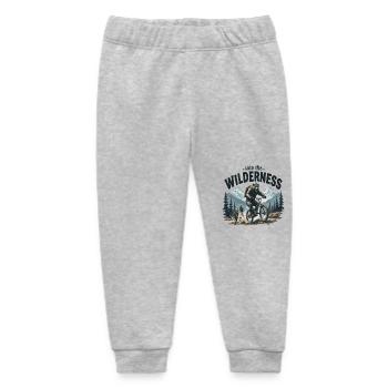 into the Wilderness - Grizzly on bike - Baby Organic Jogginghose Baby Tumbler von Stanley/Stella - Grau meliert - Vorne