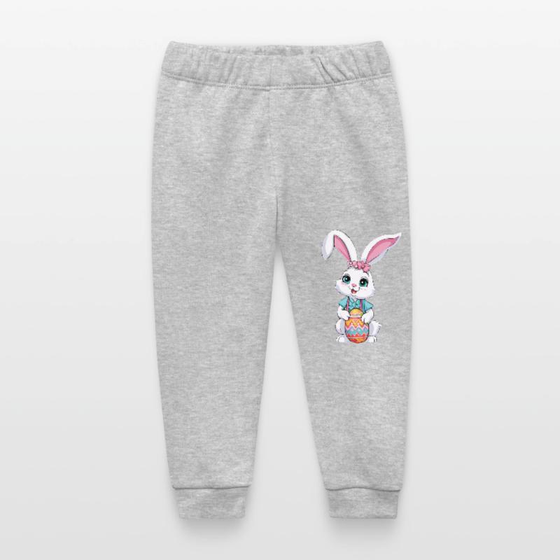 Easter bunny with Easter eggs Baby Organic Sweatpants by Stanley/Stella