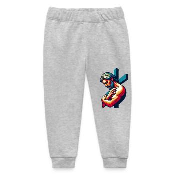 Christian man - Baby Organic Sweatpants by Stanley/Stella - heather grey - Front