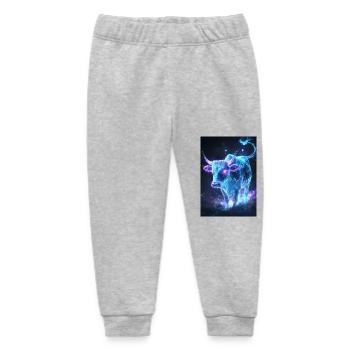 Bulle Stier Kuh Fantasy - Baby Organic Jogginghose Baby Tumbler von Stanley/Stella - Grau meliert - Vorne