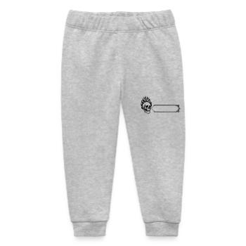 Skull - Surname, first name - Baby Organic Sweatpants by Stanley/Stella - heather grey - Front