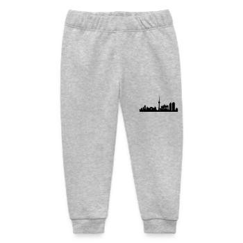 Berlin Skyline - Baby Organic Jogginghose Baby Tumbler von Stanley/Stella - Grau meliert - Vorne