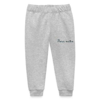 GELIEBTE. MEISTER. VIELEN DANK. DANKE, HERRIN. MEISTER - Baby Organic Jogginghose Baby Tumbler von Stanley/Stella - Grau meliert - Vorne