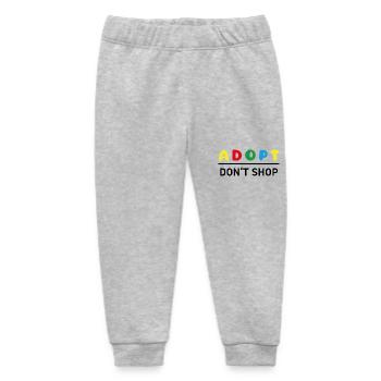Colors Froh - Adopt Don't Shop - Baby Organic Sweatpants by Stanley/Stella - heather grey - Front