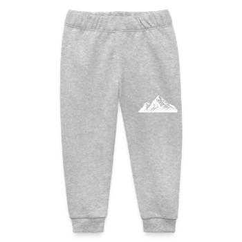Mountains Peaks Alps - Baby Organic Sweatpants by Stanley/Stella - heather grey - Front