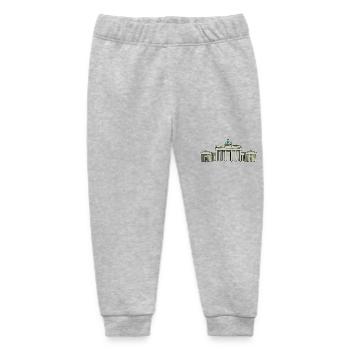 Brandenburger Tor BERLIN - Baby Organic Jogginghose Baby Tumbler von Stanley/Stella - Grau meliert - Vorne
