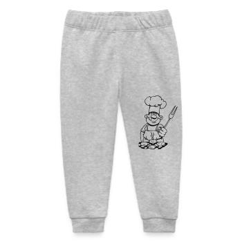 kochen koch BBQ grillen - Baby Organic Jogginghose Baby Tumbler von Stanley/Stella - Grau meliert - Vorne