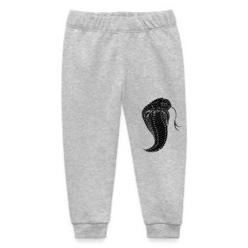 Cobra snake cobra snake - Baby Organic Sweatpants by Stanley/Stella - heather grey - Front
