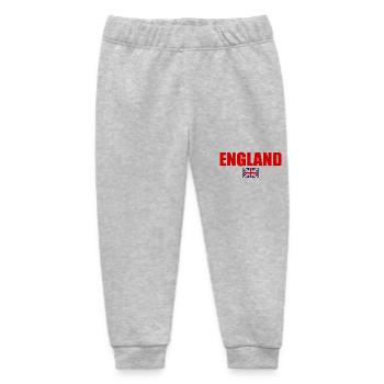 ENGLAND ENGLISCHE BRITISCHE FLAGGE - Baby Organic Jogginghose Baby Tumbler von Stanley/Stella - Grau meliert - Vorne