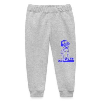 DJ Zombie Keyboard Horror Halloween Party Music - Baby Organic Sweatpants by Stanley/Stella - heather grey - Front