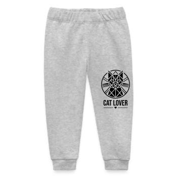 Catlover Cat Lover - Baby Organic Sweatpants by Stanley/Stella - heather grey - Front