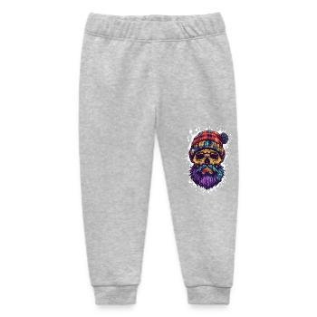Skull Lumberjack - Baby Organic Sweatpants by Stanley/Stella - heather grey - Front