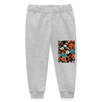 Herbst Blumen - Baby Organic Jogginghose Baby Tumbler von Stanley/Stella - Grau meliert - Vorne
